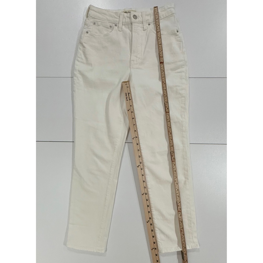 Madewell The Curvy Perfect Vintage Jean Tile White Cotton Blend Sz 27 NWOT W355 - Picture 12 of 12
